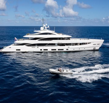 50M Benetti superyacht FANTASEA rejoins Mediterranean yacht charter fleet under new name