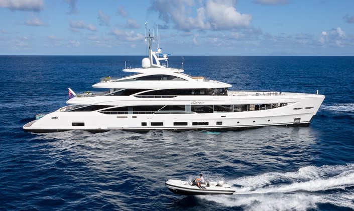 50M Benetti superyacht FANTASEA rejoins Mediterranean yacht charter fleet under new name