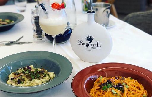 Celebrated Bagatelle restaurant in St Barts