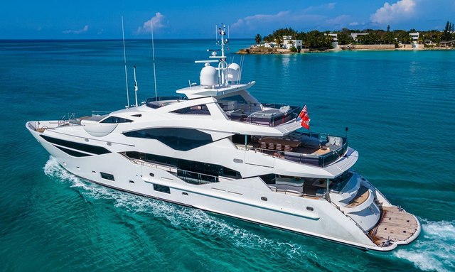 Embrace the Caribbean heat with reduced rates onboard 40M Sunseeker charter yacht TC